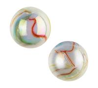 MaRécréation-MesBilles Pack de 2 Boulards Panamericain, Blanc, 2 x Dia 45 mm