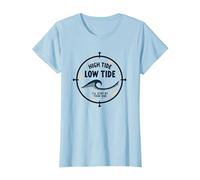 Marée Haute, marée Basse, Je resterai à Vos côtés T-Shirt, Femme, Bleu Céleste, 3XL