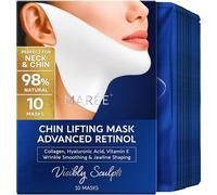 MAREE V Line Masque de levage avec mentonnière - Masque de levage avancé au rétinol et bande de levage du cou - Réducteur de double menton et façonneur de la mâchoire - Masques faciaux au collagène au