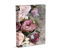 Mareli Album Photo avec Motif Rose, Format 20 x 25 cm, 60 Pages avec Soie, générique