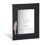Mareli Cadre Photo pour diplôme de Table, Papier gaufré, Noir, Compatible avec Photos 13 x 18 cm