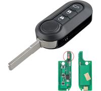 Marelli Bsi 433mhz 3 Buttons Car Remote Key Replacement For Fiat 500 L Grande Punto Evo Panda Bravo Lancia Y Delta Musa Folding Key Case With Pcf7946 Chip And Battery