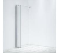 Marenza Bellini Douche à l'italienne - 30x200cm - verre clair - chrome WR30-C/C