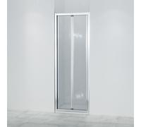 Marenza Fold Porte pliante - 70x190cm - verre de sécurité 6mm - profilé alu - anti-calcaire - chrome SW8414
