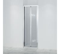 Marenza Fold Porte pliante - 90x190cm - verre de sécurité 6mm - profil alu - anti-calcaire - chrome SW8416