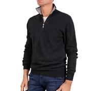 Marenza Lupetto Zip Homme Mixte Cachemire Soie Made in Italy, anthracite, Medium