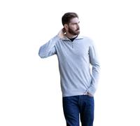 Marenza Lupetto Zip Homme Mixte Cachemire Soie Made in Italy, gris, XL