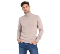 Marenza Pull à col roulé pour homme en cachemire mélangé fabriqué en Italie Pull à col roulé à manches longues en cachemire double fil automne hiver pull noir beige blanc gris garçon polo d'hiver