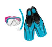 Mares – Kit de snorkeling Aquazone Nateeva Keewee Junior Bleu XS Enfants