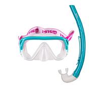 Mares Combo Keewee Junior - Set Masque et Tuba Enfants 8-14 Ans, Masque à lentille Unique Silicone, Tuba Ergonomique avec Embout, Snorkeling Junior