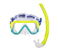 Mares Combo Keewee Junior - Set Masque et Tuba Enfants 8-14 Ans, Masque à lentille Unique Silicone, Tuba Ergonomique avec Embout, Snorkeling Junior