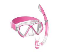 Mares Aquazone Pirate Neon Snorkeling Set Rose Enfants