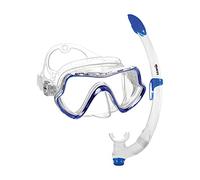 Mares Combo Pure Vision - Set Masque et Tuba Adulte, Masque Ergonomique Silicone, Tuba Semi-Sec Breezer avec Embout, Snorkeling et Exploration sous-Marine