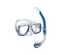 Mares Combo Ray - Set Masque et Tuba Adulte, Masque Ergonomique Personnalisable, Tuba Semi-Sec avec Embout Silicone, Snorkeling et plongée Loisir
