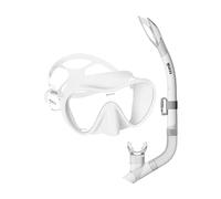 Mares Combo Tropical, Combinaison Masque et Tuba Snorkeling, Adulte, Taille Unique, Blanc