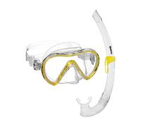 Mares Combo Vento - Set Masque et Tuba Adulte, Masque à lentille Unique Silicone, Tuba Ergonomique avec Embout, Snorkeling et plongée Loisir