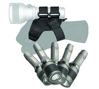 Mares - Just add Water - Poignée Soft Goodman - Support de Lampe à Main et de Poche - Taille réglable, Anneau en D en Acier Inoxydable, Noir