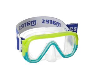 Mares Keewee Jr - Masque de plongée Enfant en Silicone, lentille Unique Verre trempé, Large Champ de Vision, Sangle Tissu Confortable avec Support Tuba