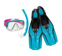 Mares - Kid's Set Nateeva Keewee - Kit De Plongée Taille Xs - 8-14 Years, Aqua