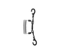 Mares Lanière en Acier Inoxydable Ceinture Spirale avec Anneau - Noir/Noir