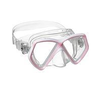 Mares - Masque Enfant Aquazone Pirate, Masque Snorkeling Enfant - Unisex, Rose/Blanche Transparent