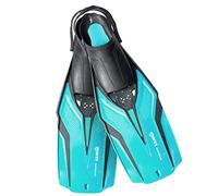 Mares Nateeva Junior - Palmes Snorkeling à Chausson Ouvert pour Enfants, Sangle réglable, Transport Facile, légères et Confortables