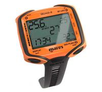 Mares Ordinateur de plongée Quad 2 – Profondeur, décompression, affichage du temps – Orange