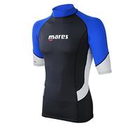 Mares T-shirt de natation Rash Guard Trilastic manches courtes Homme noir/bleu M