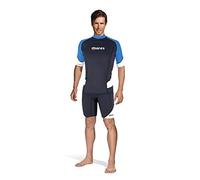 T-shirt de natation Rash Guard Trilastic à manches courtes noir bleu - 3XL