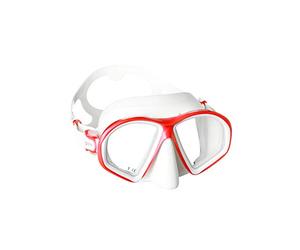 Mares Sealhouette, Masque en Silicone à Deux Verres, Adulte, Taille Unique, Blanc/Rouge