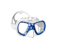 Mares Spyder, Masque de Plongée Doté de Deux Verres et d'un Volume Réduit, Adulte, Taille Unique, Blanc/Bleu