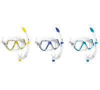 Mares Maske Plus Schnorchel Set Wahoo Ensemble Masque et Tuba Unisexe, Bleu/Transparent, Taille Unique