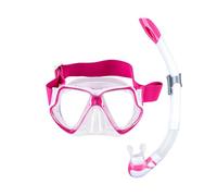 Mares Wahoo Neon Combo - Set Masque et Tuba Adulte, Masque Silicone Confortable, Tuba Semi-Sec avec Valve, Snorkeling et Exploration sous-Marine