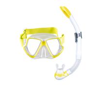 Mares - Masque et Tuba Aquazone Combo Wahoo Neon, Combinaison Masque et Tuba Snorkeling Adulte, Unisex, Jaune