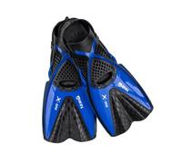 Mares - Palmes Aquazone X-One, Palmes Snorkeling Adulte - Unisex, Bleu, S/M