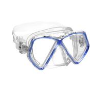 Mares Zephir Jr - Masque de plongée Enfant à Double Verre trempé, Micro-Frame, Champ de Vision étendu, Jupe Siliter et Boucles EZ Adjust 360°