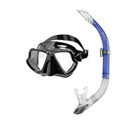 Mares Zephir - Masque de plongée Adulte à Double Verre trempé, Micro-Frame, Champ de Vision étendu, Jupe Siliter et Boucles EZ Adjust 360°