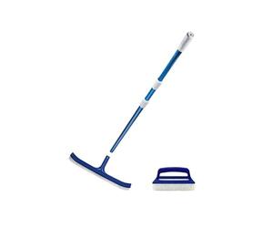 Mareva Pack Nettoyage pour Piscine - Manche telescopique - Brosse - Brosse de Ligne d'eau