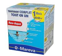 MAREVA - Traitement complet Mareva Rev-Aqua 1 mois - piscine 30-60 m3 (Revaqua) - Lot de 4