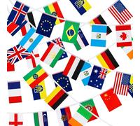 MARFOREVER Guirlande de fanions 100 pays du monde