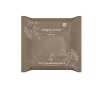 Margaret Dabbs Lingettes nettoyantes pour les pieds PURE | Refresh and Cleanse Hot Tired Perspiring Feet, Infused with Witch Hazel, Apple, Willow Bark and Elderberry Extracts