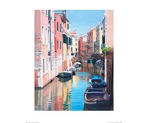 Margaret Heath (Venice, Canal Reflections 40 x 50 cm Toile Imprimée
