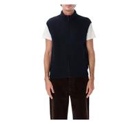 Margaret Howell - MHL Gilet Sans Manches en Maille - Homme - Pulls - Bleu - Taille: M