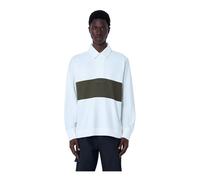 Margaret Howell - Polo Manches Longues à Empiècements - Homme - Tops - Blanc - Taille: M