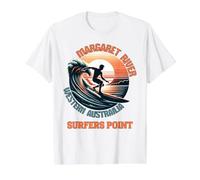Margaret River, Australie Occidentale, Surfers Point T-Shirt Graphique avec Valeur, Homme, Blanc, L