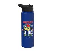 Margaret Santa's Little Helper Margaret Nom de Noël Stainless Steel Insulated Water Bottle