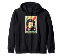 Margaret Thatcher Couleurs Vintage Sweat à Capuche