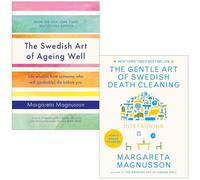 Margareta Magnusson Collection Ensemble de 2 livres (L'art suédois du bien vieillir [Relié], Dostadning The Gentle Art of Swedish Death Cleaning)