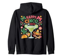 Margarita Cactus Taco Fiesta Happy Cinco De Mayo Fête Sweat à Capuche
