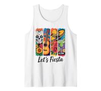 Margarita Let's Fiesta Cinco de Mayo Sugar Skull Débardeur